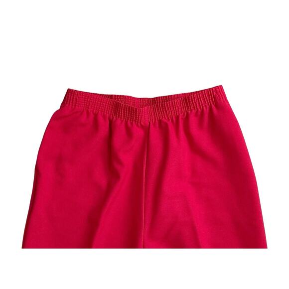 ALIA Womens Petite Size 12P Red Polyester Elastic Waist Pull On Pants 26" Inseam - Picture 3 of 4